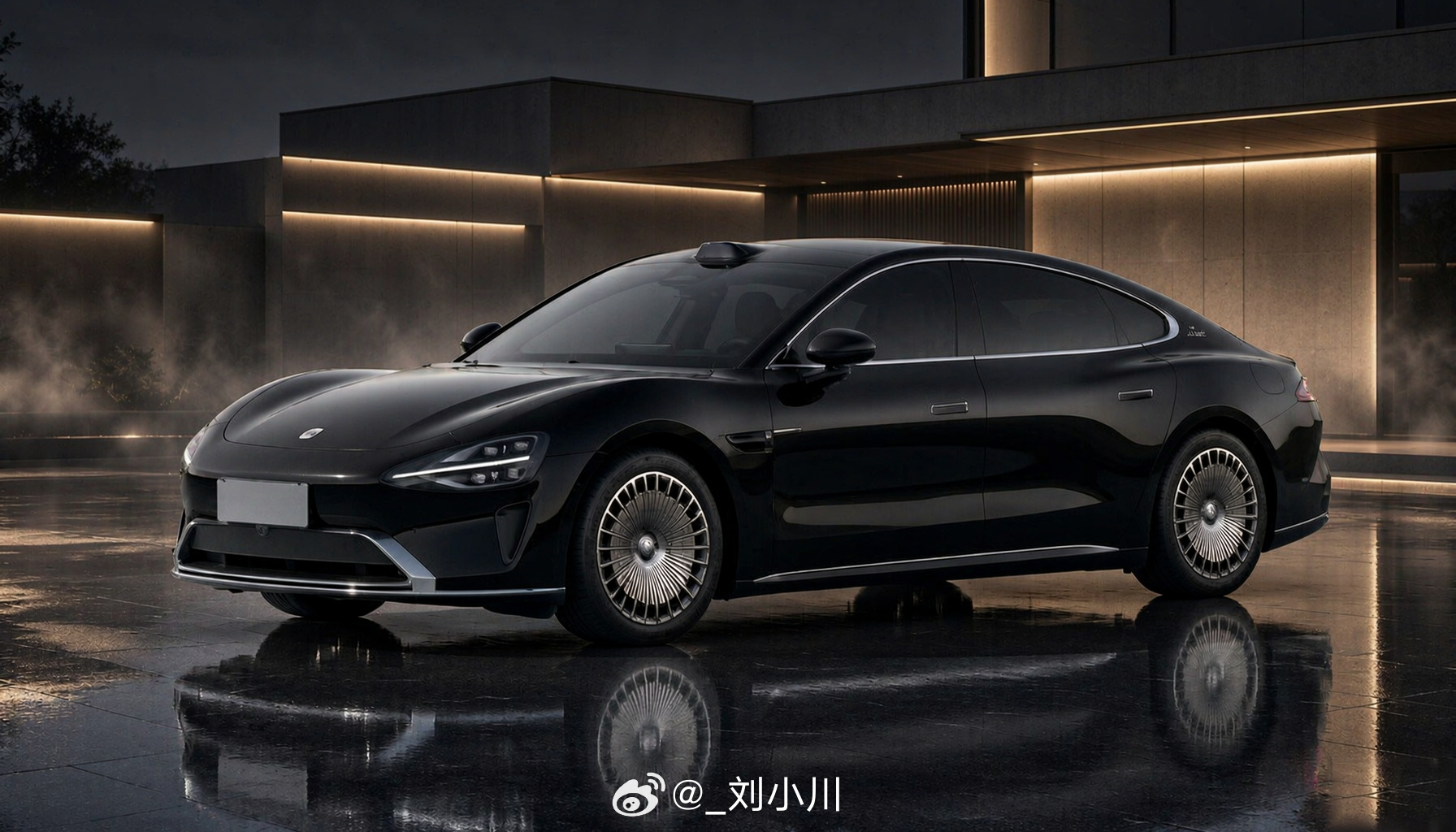 全新小米SU9渲染图 我做了一组全新小米SU9渲染图，主打行政豪华，图3至图8六