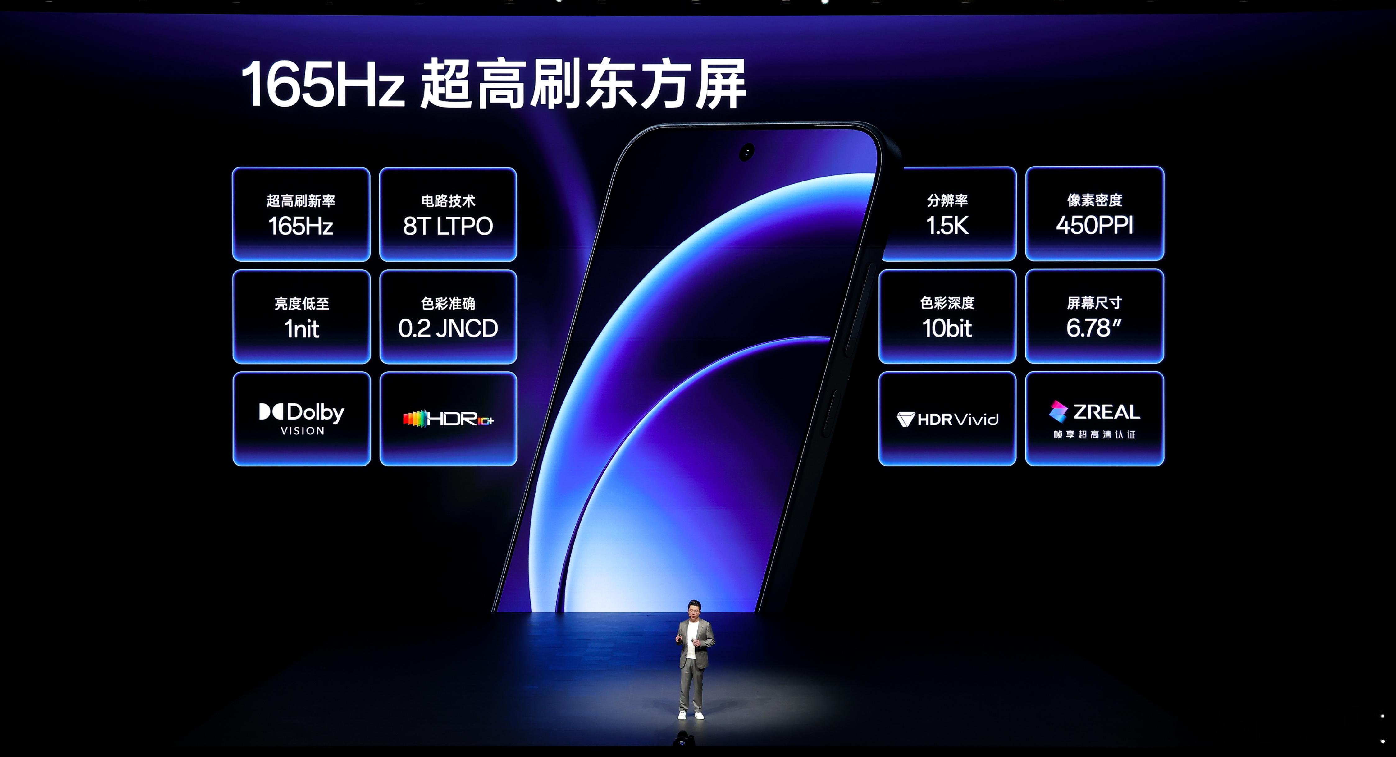 一加165Hz东方屏显示效果超越DisplayMate A++标准、真硬件级1n