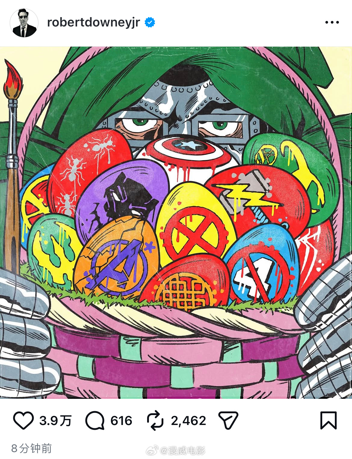 老唐分享毁灭博士和复联、X战警、蜘蛛侠、神奇四侠等的新艺术图。 