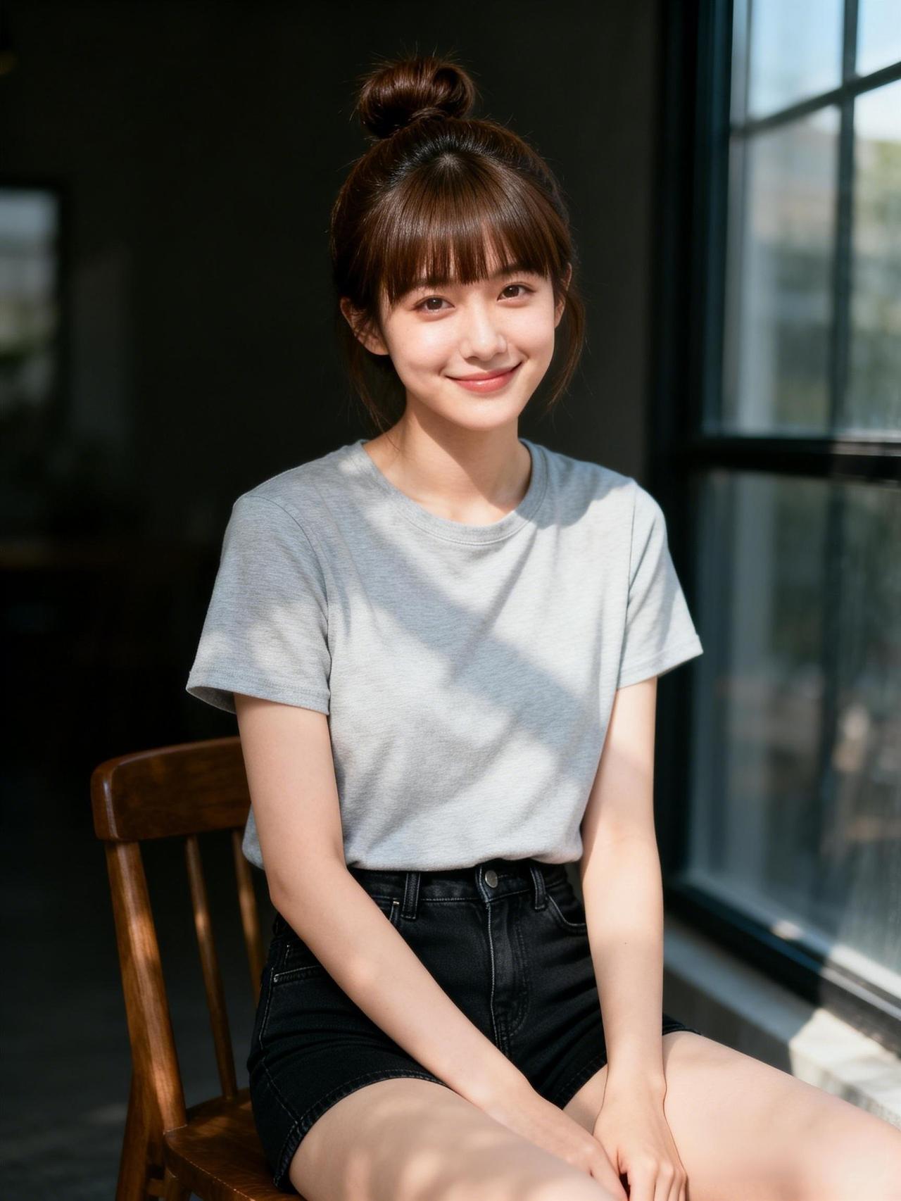 阳光洒进来的午后，微笑的女孩坐在窗边，温暖而美好。女人怎样穿搭，更显气质