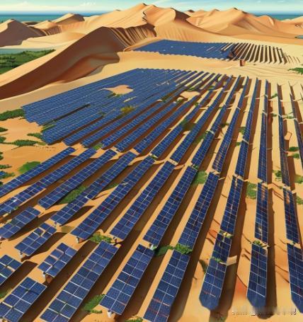 有人测算过，要是把新疆沙漠全都铺上太阳能板，整整44万平方公里的面积，发出来的电