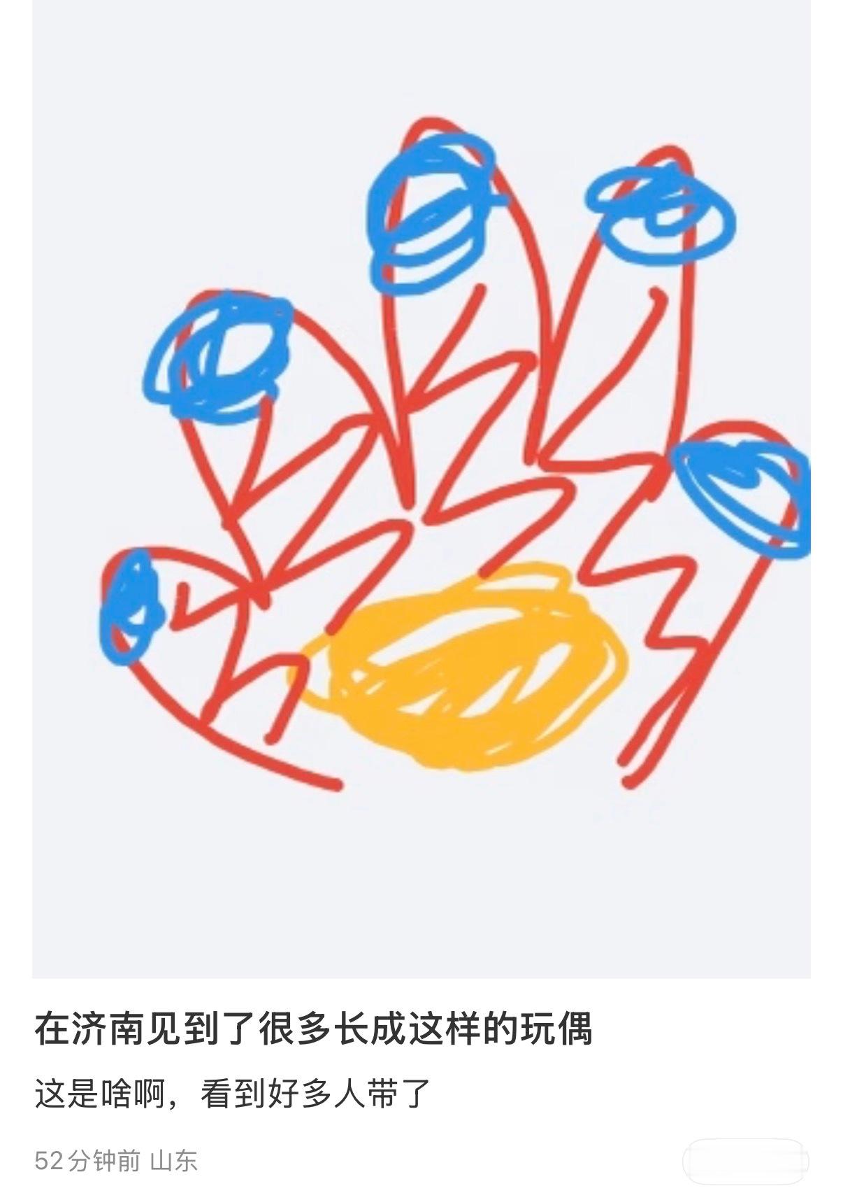 在济南见到了很多长成这样的玩偶这是啥啊，看到好多人带了