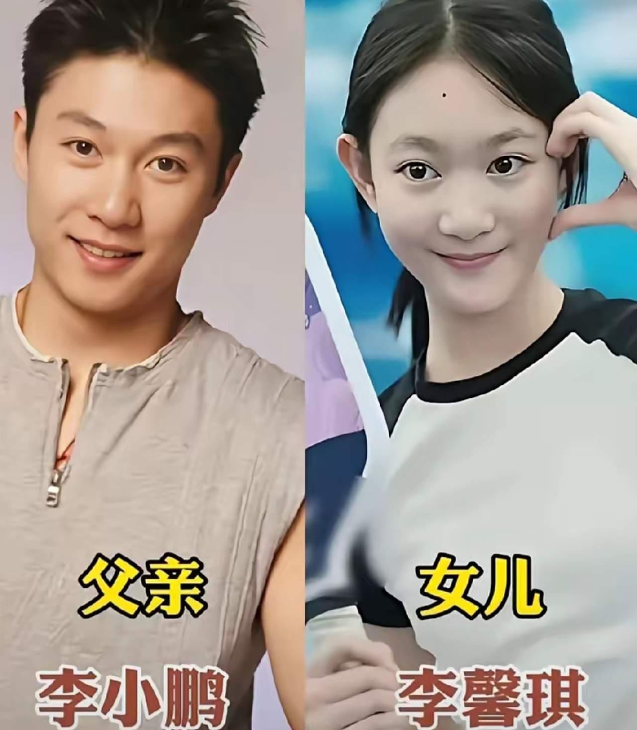 王楠和女儿同框
田亮和女儿同框
李小鹏和女儿同框
三位奥运冠军和女儿同框，满满的