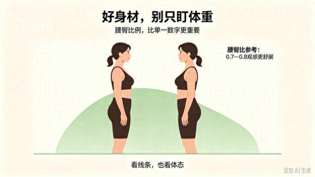 别盯体重！好身材看腰臀比就够了