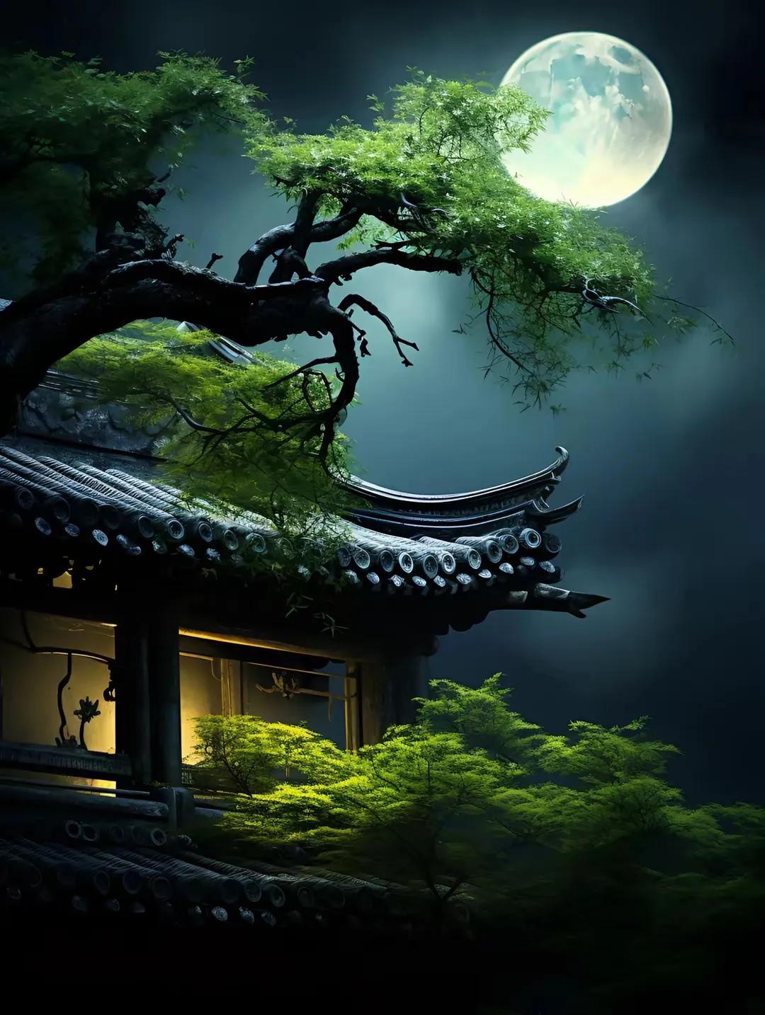 上联：月色入帘惊断梦；
下联：？？？
