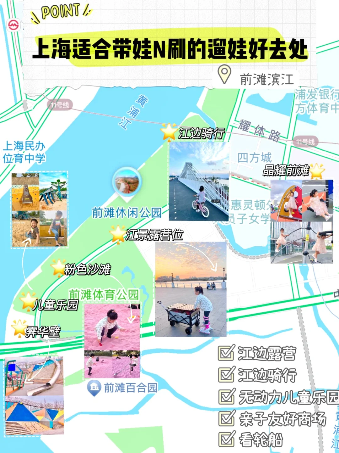 必看‼️上海适合N刷的前滩滨江亲子遛娃路线
