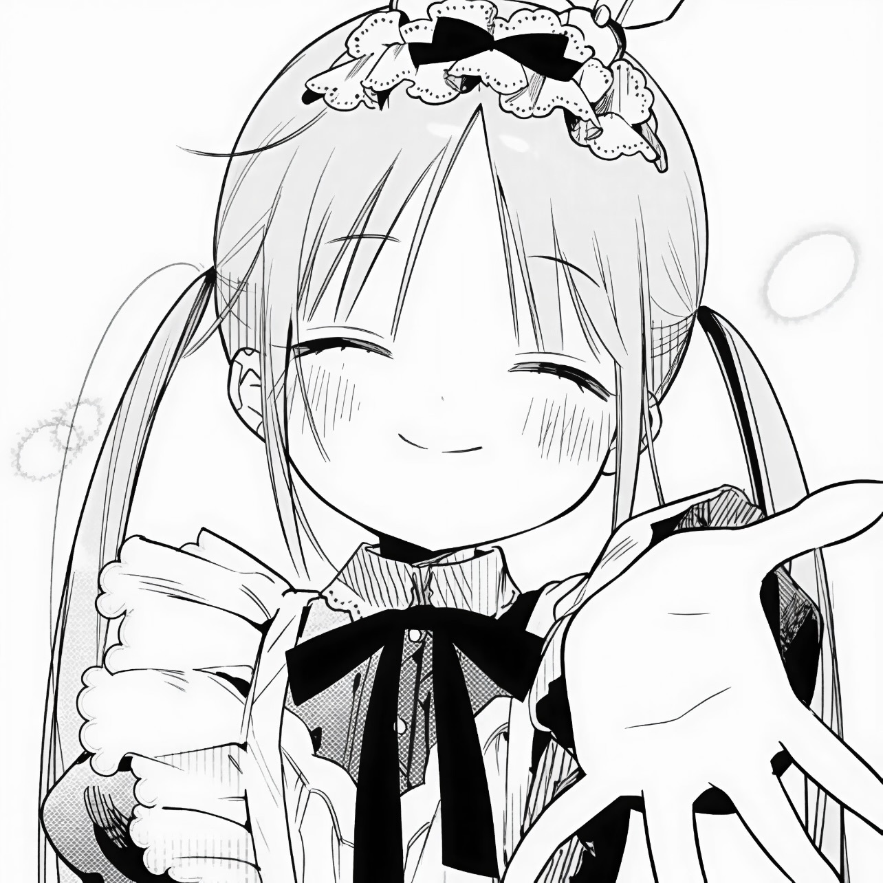 机器女仆想帮上大小姐的忙日漫｜漫画｜头像｜女头｜黑白｜头像分享 ​​​