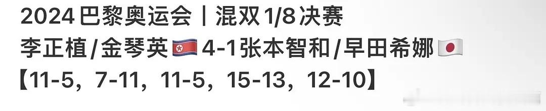 好家伙，小日本混双没了，没打过朝鲜，果然神秘之师。。 ​​​