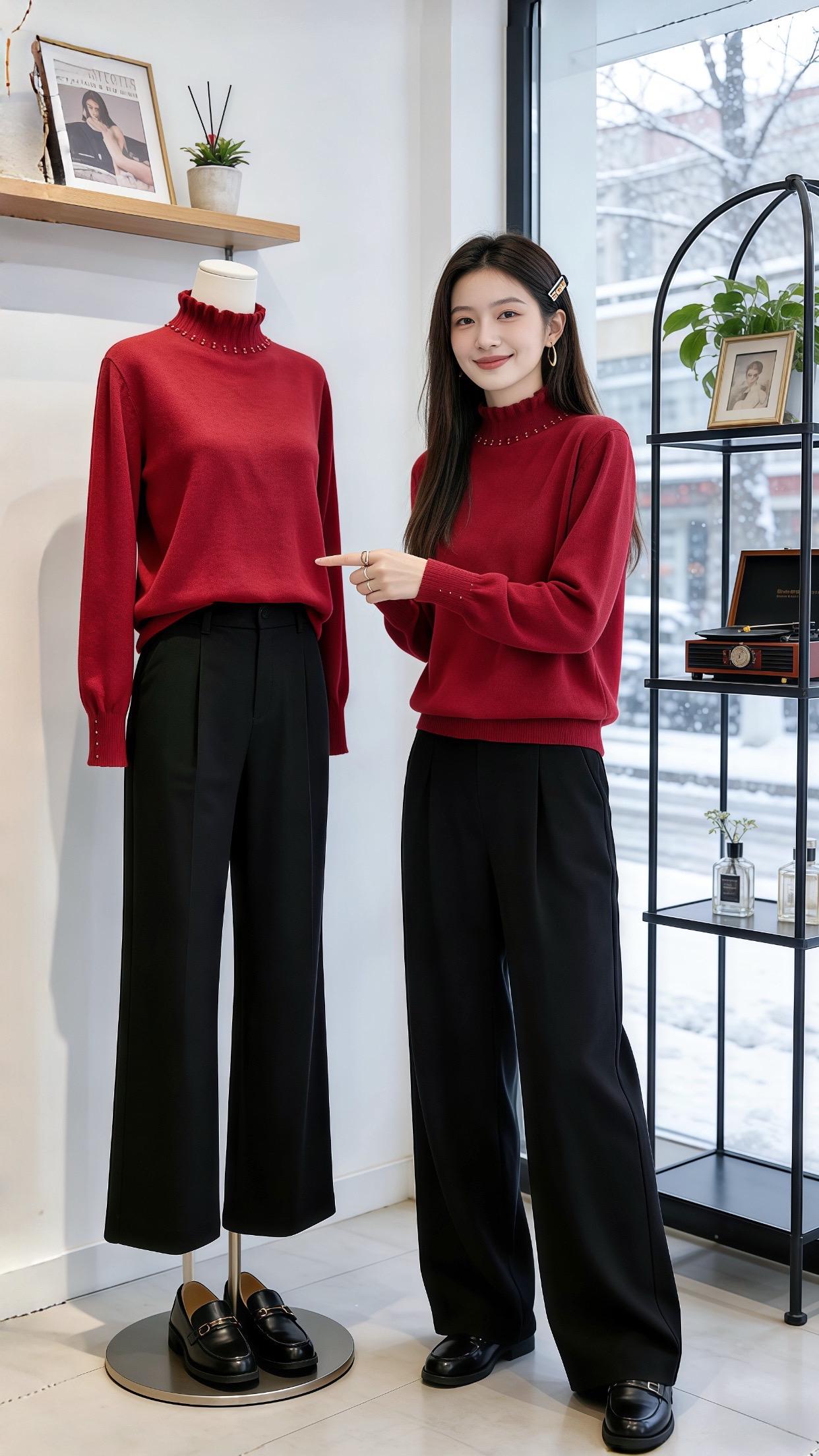 新年穿搭 冬日穿搭一周不重样 适合普通人的秋冬不露腿穿搭 梨形身材如何...