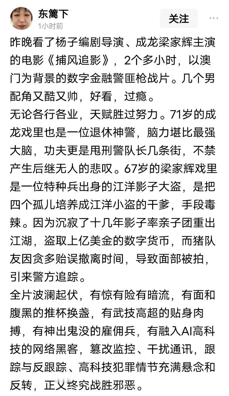 《捕风追影》的打戏有多绝？每一帧都在刷新动作片上限

还得是成龙大哥，《捕风追影