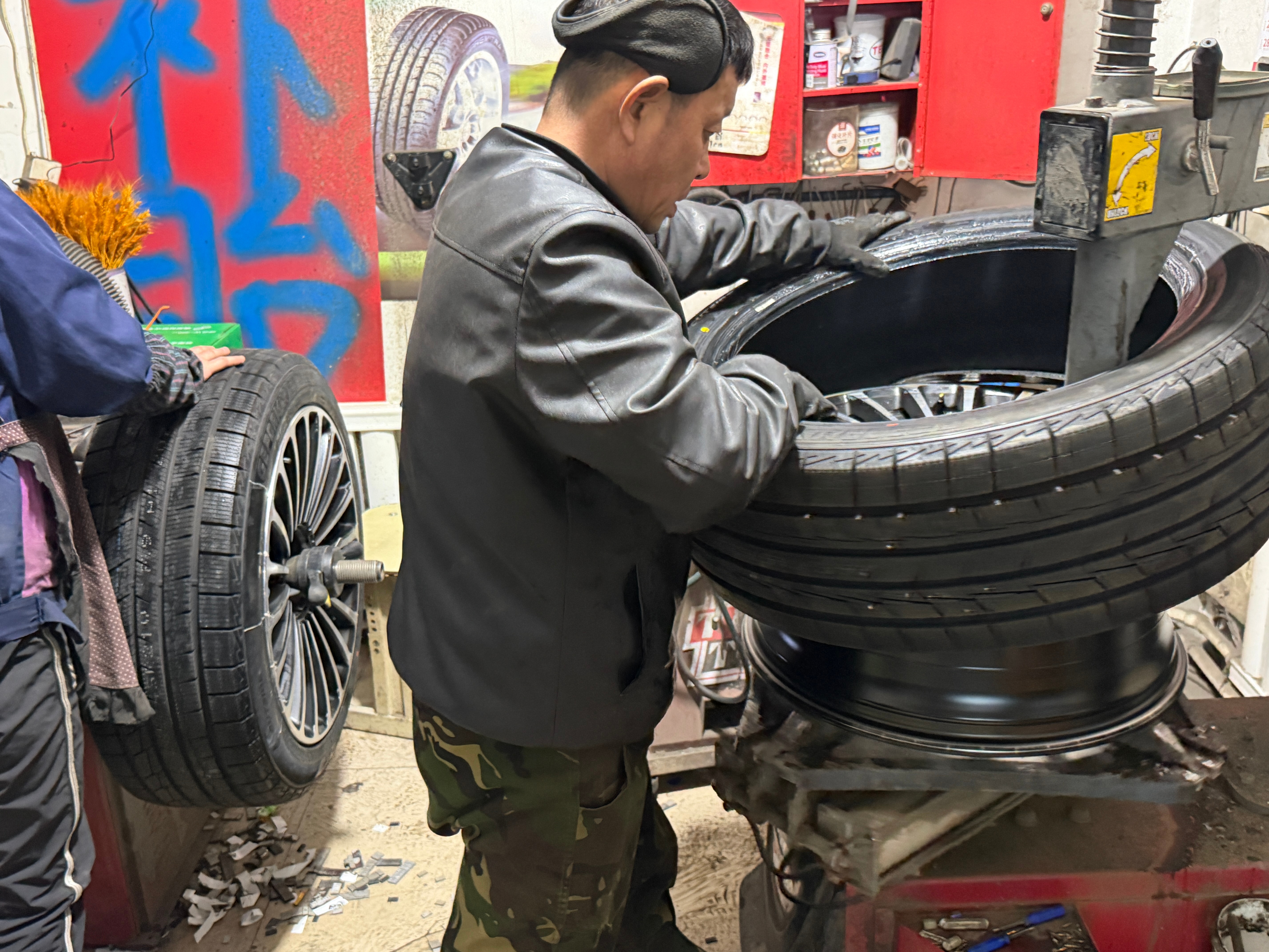 到沈阳了 换上雪地胎 踏实了 沈阳