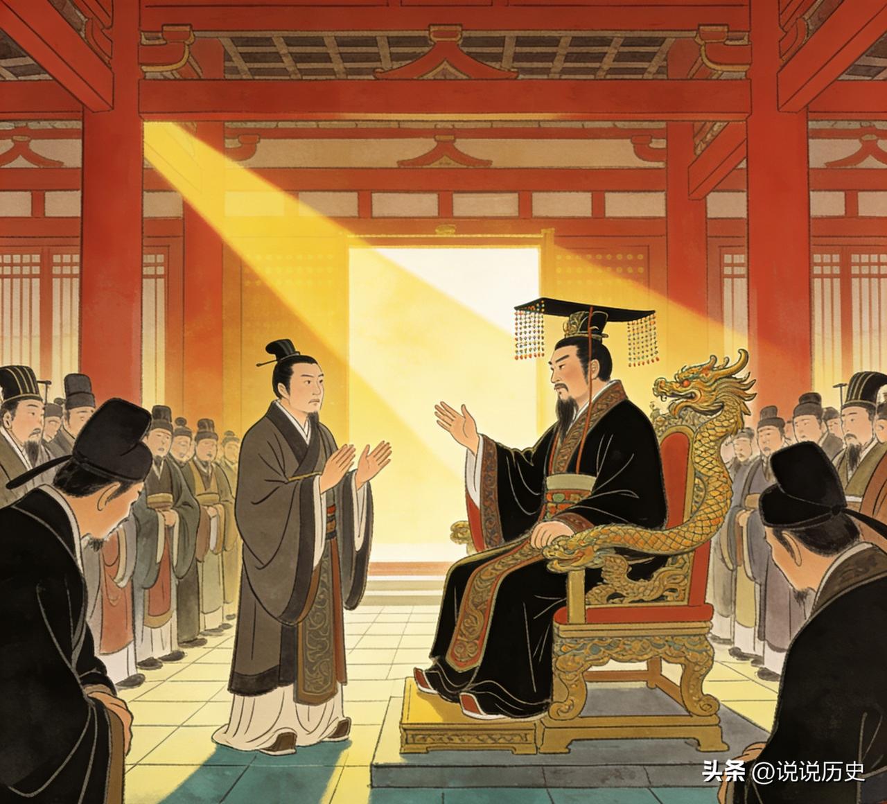 前205年，刘邦坐稳天下后，对张良说：“你功劳最大，朕封你为三万户侯！”刘邦以为