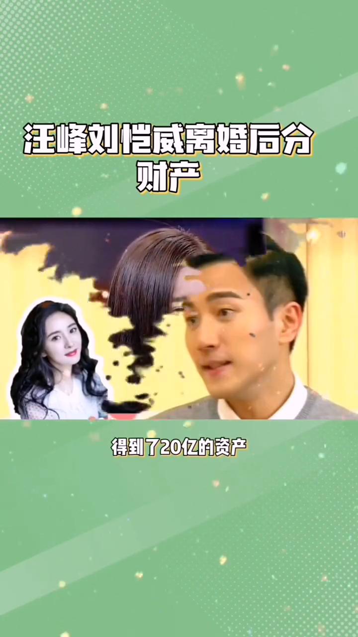 离婚分财产的两位明星：汪峰、刘恺威离婚后分财产。
辣妈养成记。
谁敢相信同样是离