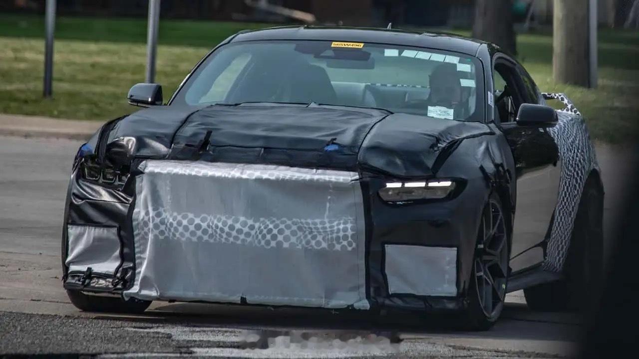 福特正在底特律测试一款接近量产的新款高性能Mustang，疑似GT500换代车型