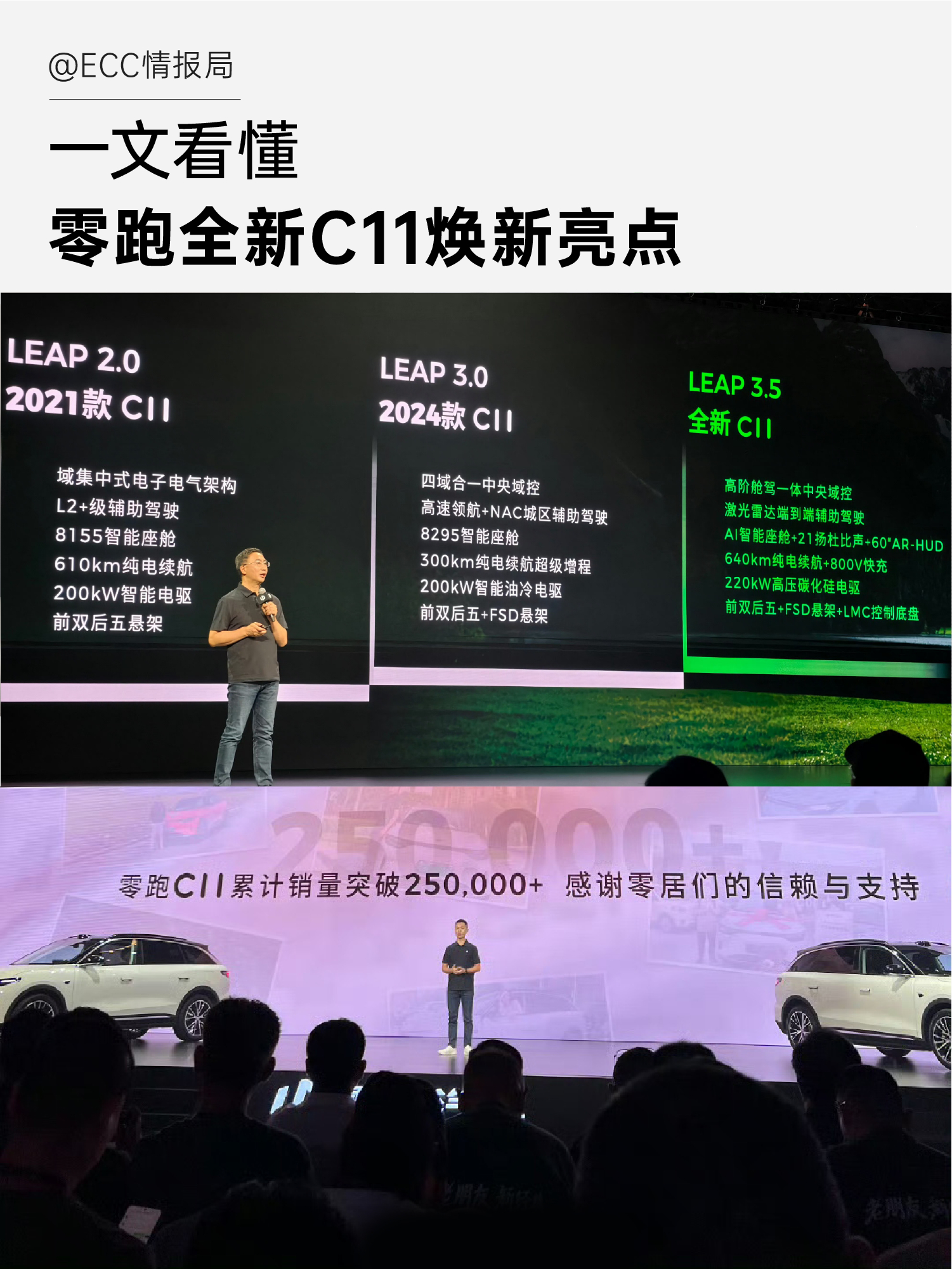 零跑新款C11今天上市，纯电版14.98万起，激光雷达增程版同步杀到14.98万