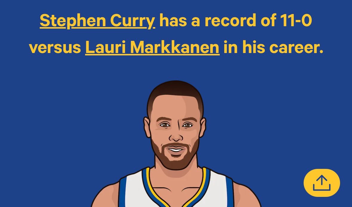 马尔坎宁面对库里已经11连败了