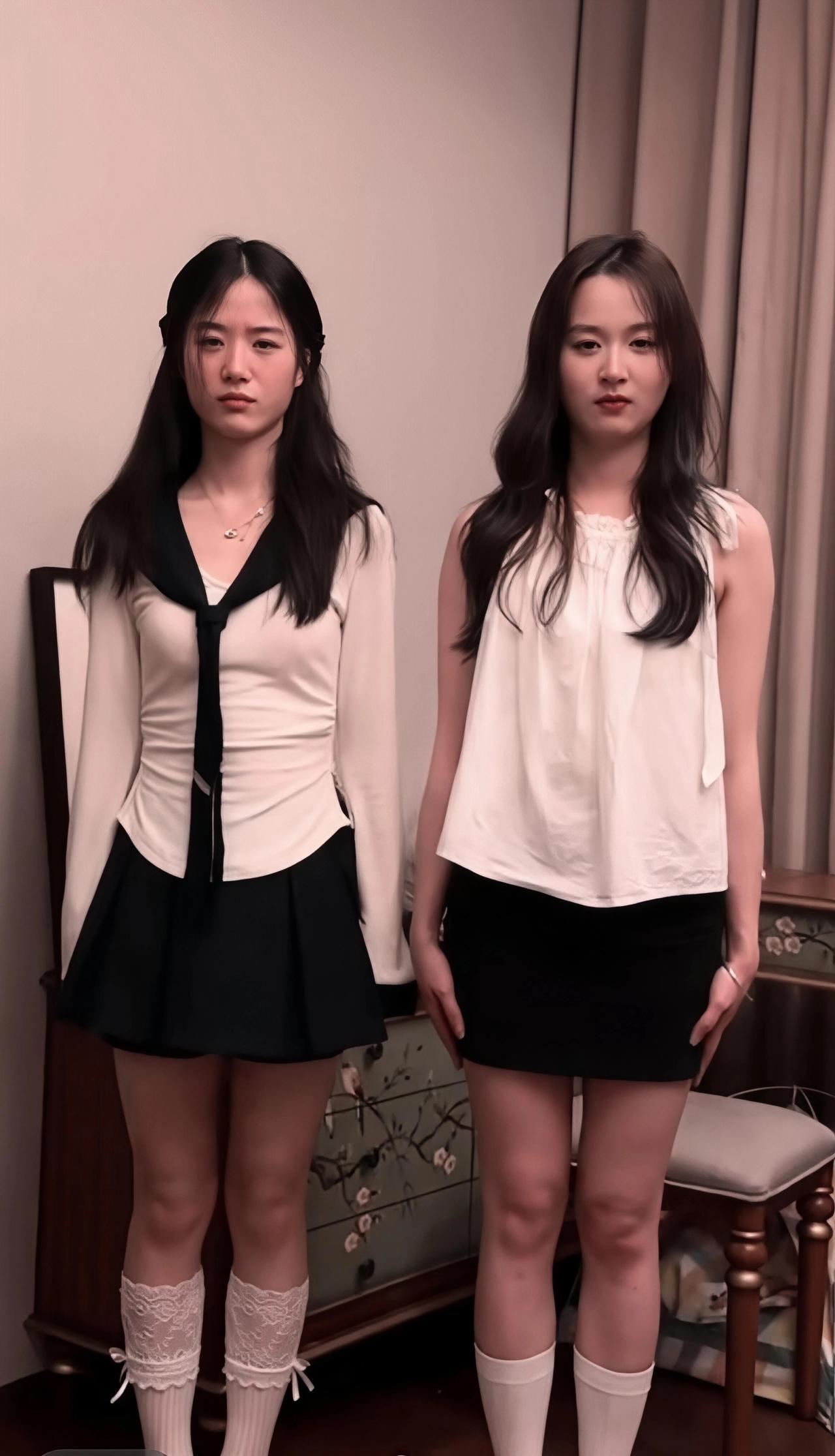 猜一下，哪一个是姐姐，哪一个是妹妹？