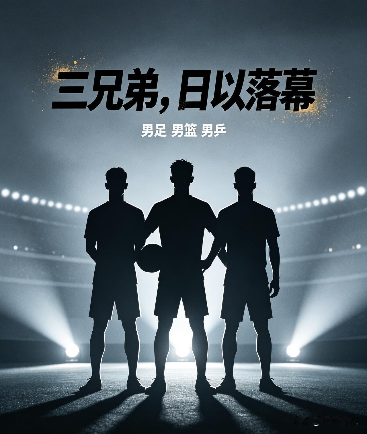 男足男篮男乒三兄弟，时代红利彻底落幕了
 
曾经撑起中国集体球类门面的三支男队，
