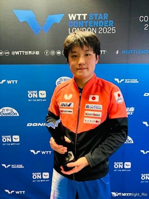 JTTA更新WTT球星挑战赛伦敦站2025 男单亚军🥈张本智和女单冠军🥇张本