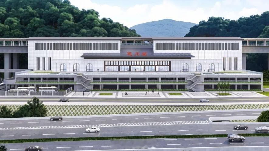 延榆高铁6座新建站房初版效果图曝光，涉及延安新区、延川、清涧北、绥德西、米脂、榆
