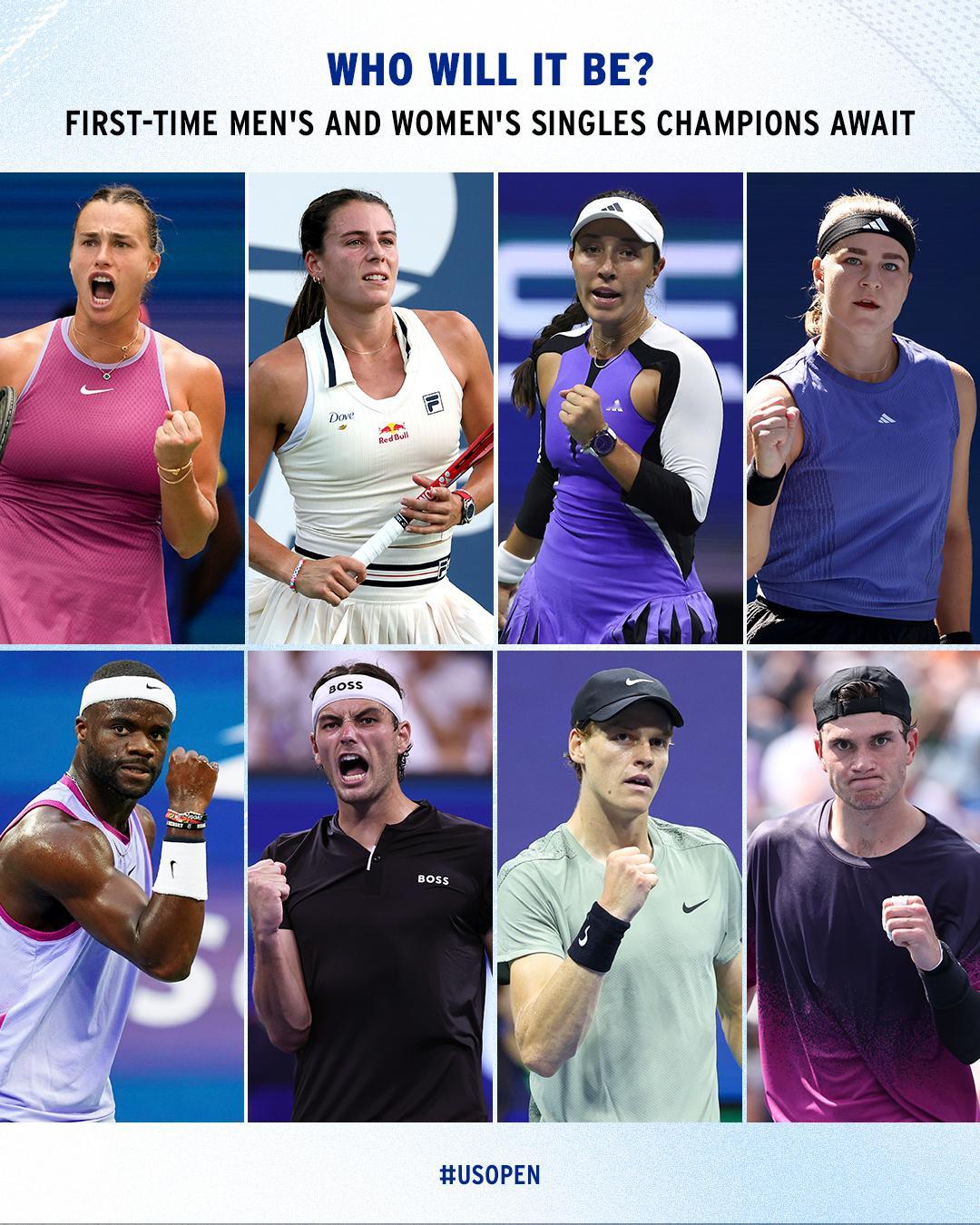 #美网2024# 美网男单最新夺冠赔率：辛纳：1赔1.44弗里茨：1赔5德雷珀：