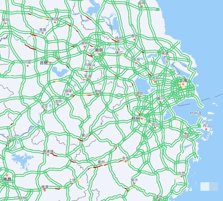 北京的吸引力是不是越来越小啦？
正月十六那会儿，长三角和大湾区返程车流量还很大，