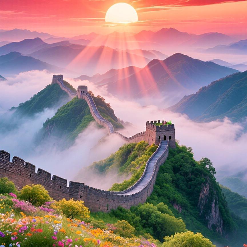 |头像|背景图 
1、旭日东升，山河壮丽，新的一天，充满希望。

2、飞流直下，