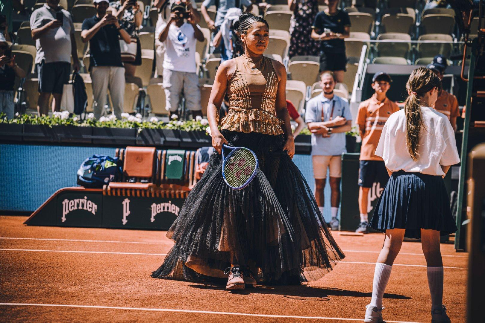 把赛场走成秀场 💃大坂直美限定造型美图送达 ✨2026罗兰加洛斯 法网2026