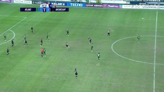 北京国安1比2麦克阿瑟FC 第56分钟，麦克阿瑟球员波波维奇头球破门，随后塞尔吉