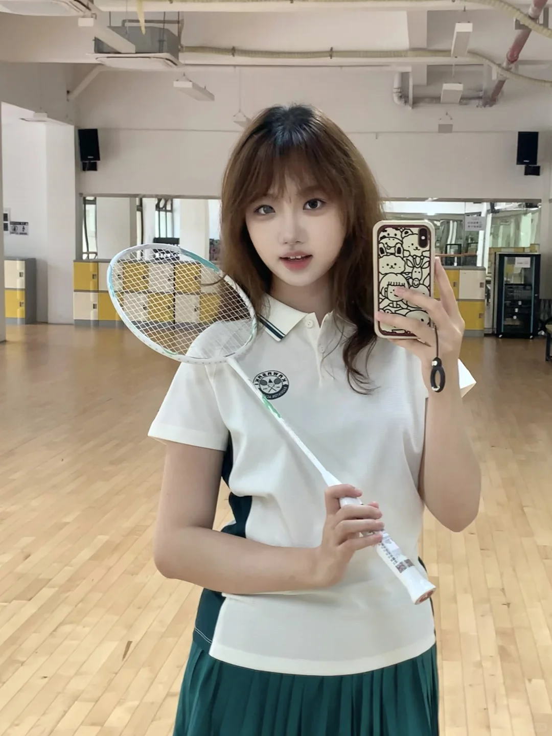 女大学生|新学期第一节体育课