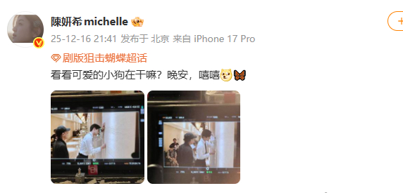 陈妍希 看看可爱的小狗在干嘛狙击蝴蝶售后 哎哟！ 