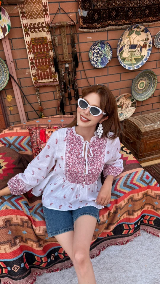 今天来件印花小衬衫🦴