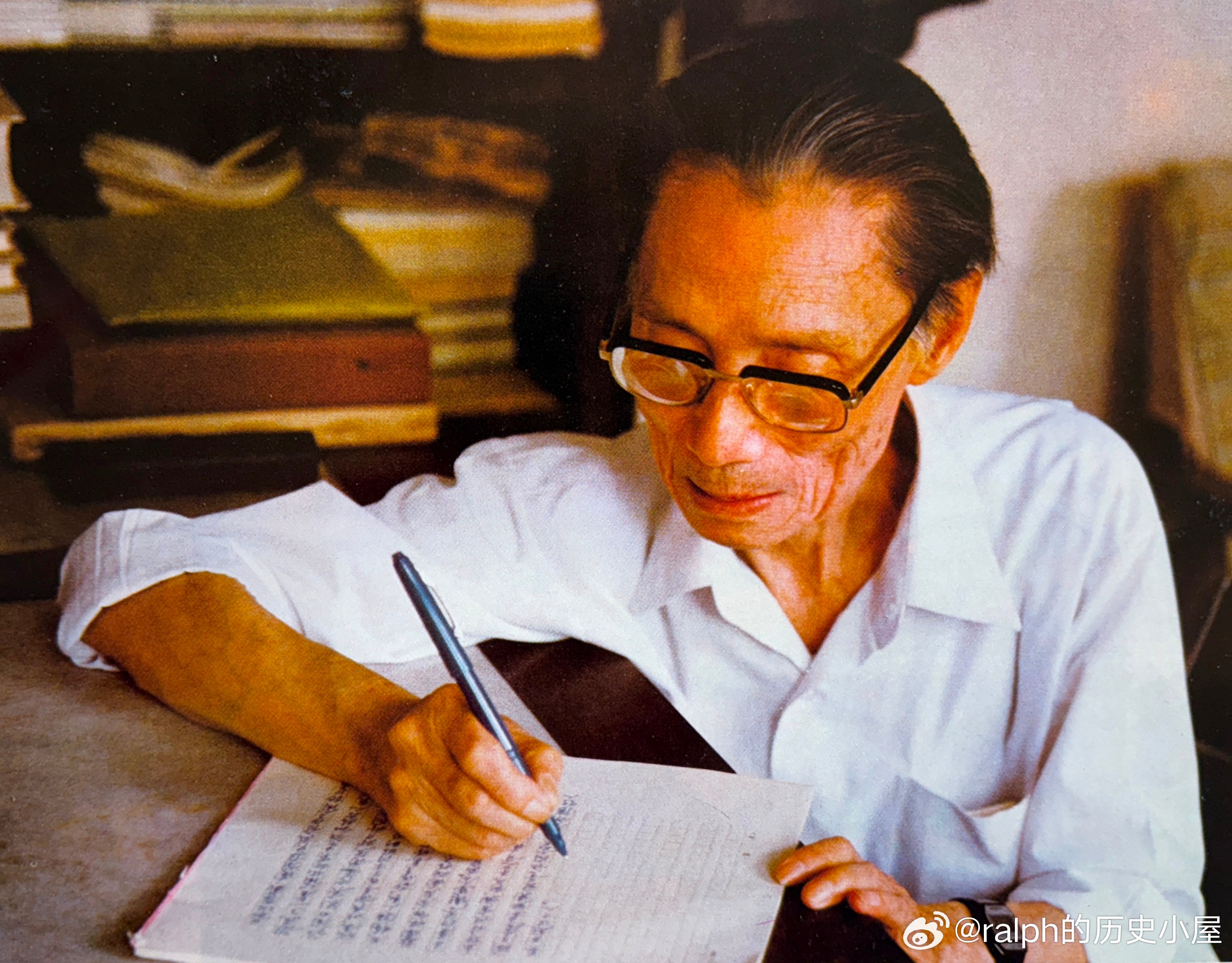 80年代的夏衍历史影像