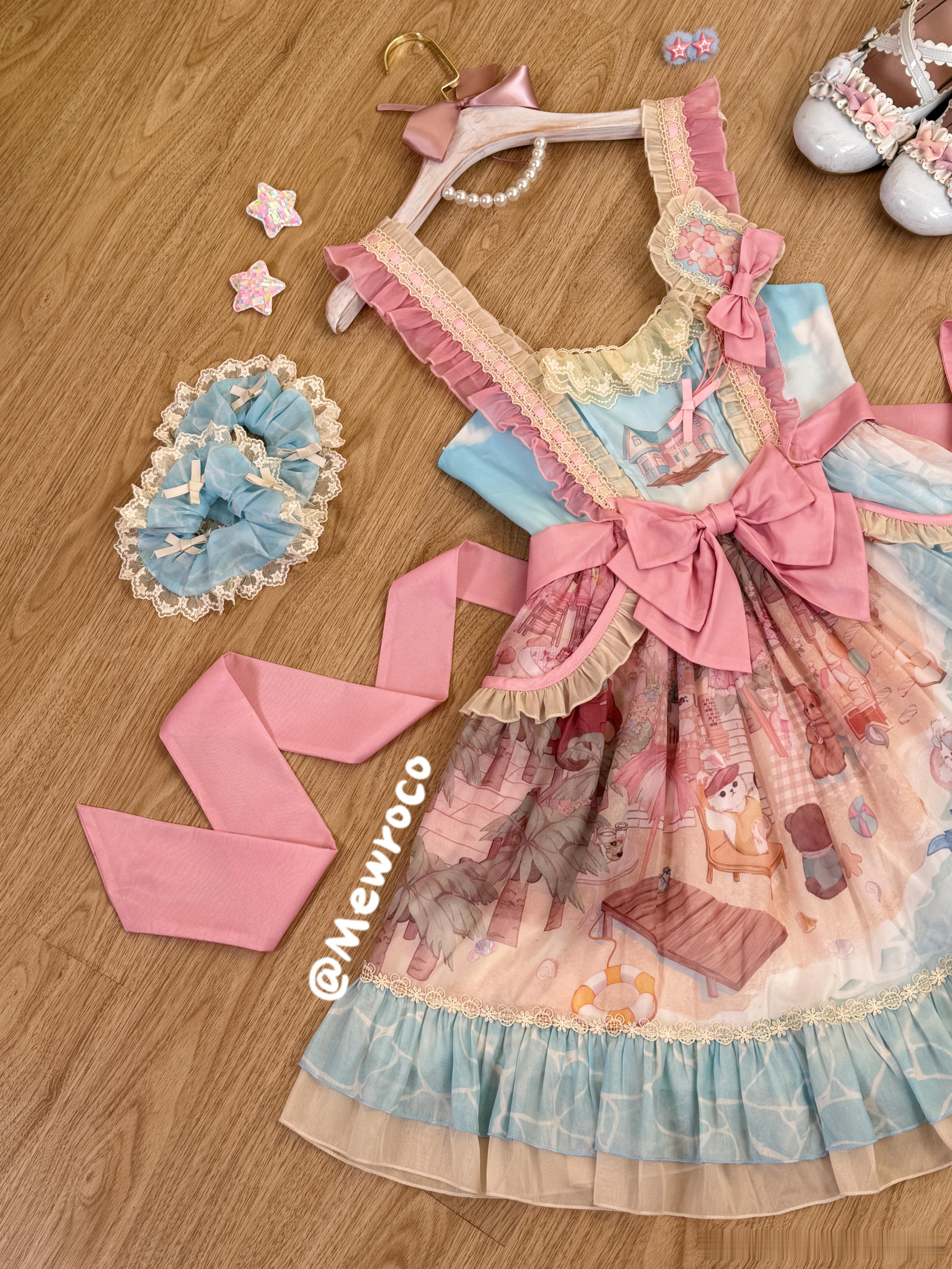 超大口袋的小裙子很难不爱！#猫芮可[超话]##lolita上新##lolita#