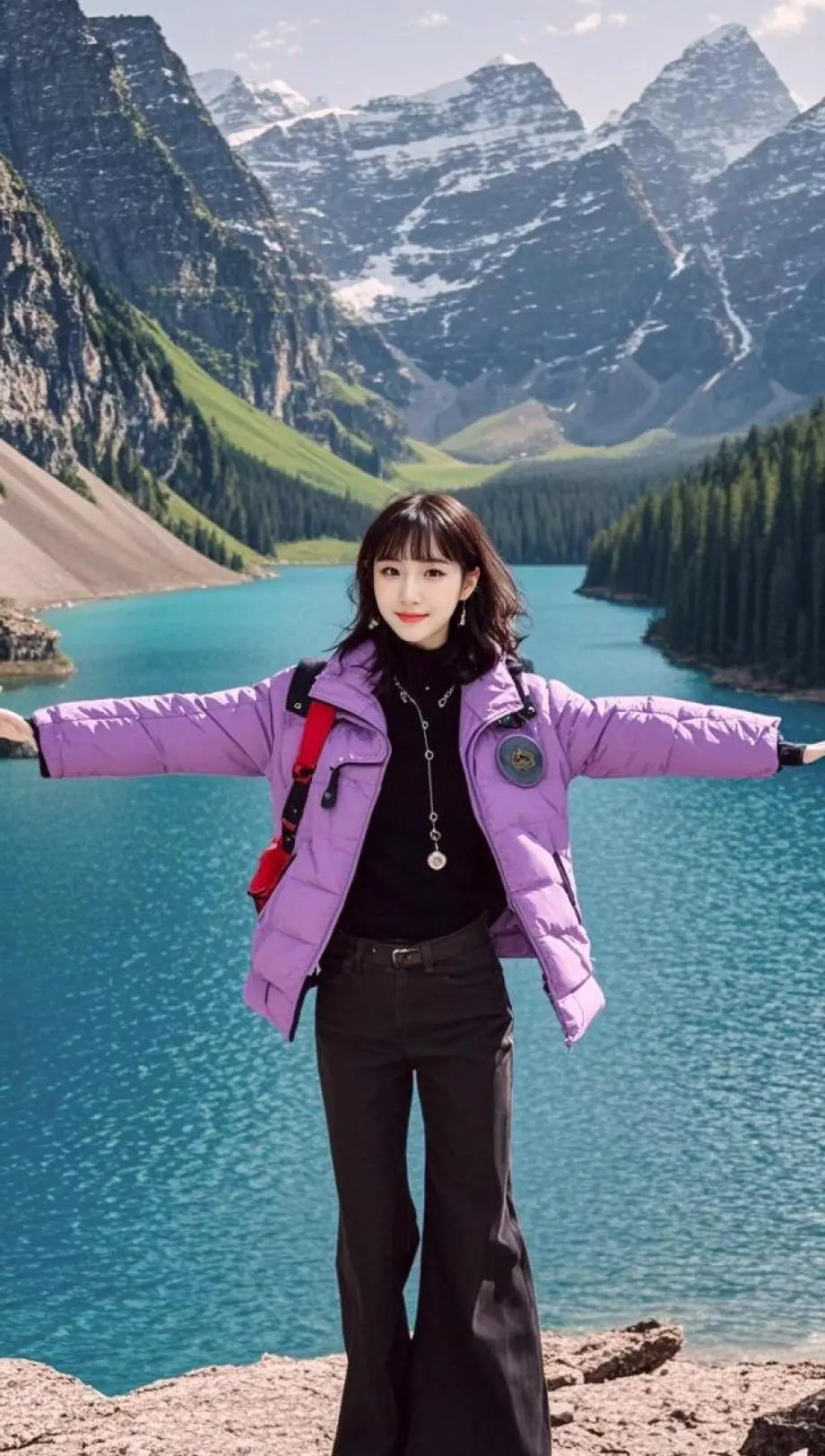 AI山景生活照 随变ai随便玩