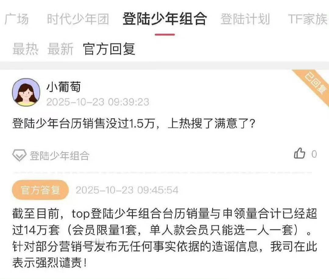 这算不算是自爆了？峰峻高会回复说台历卖了14w，销量热度标识确实最低一级的火花，