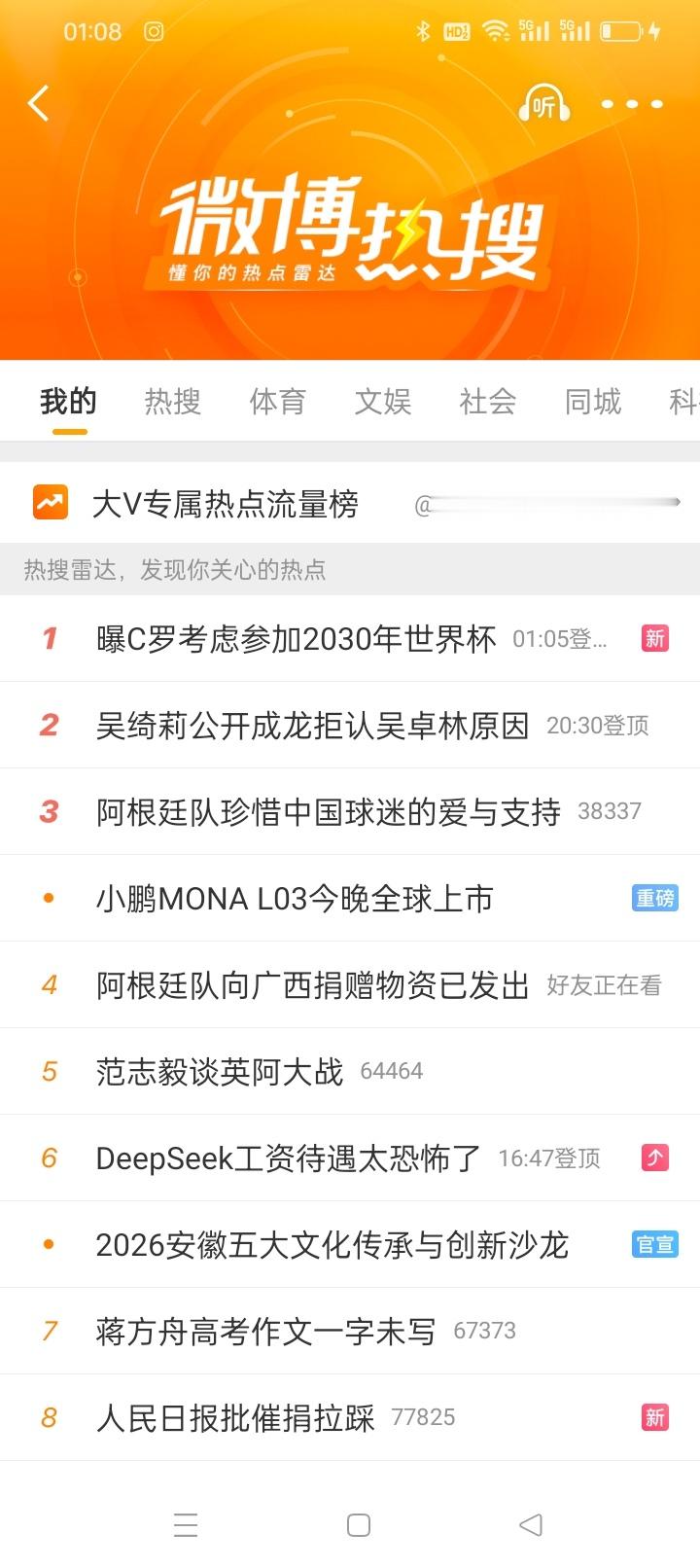 曝C罗考虑参加2030年世界杯都走了多久了，天天有他热搜！！👍大半夜的这只16