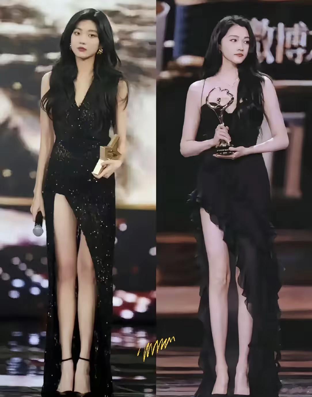 孙千同框关晓彤，俩都是大长腿你更喜欢谁哪个？ 