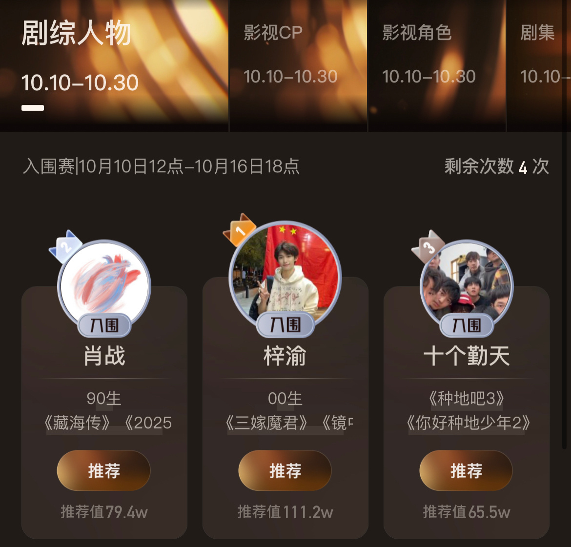 有梓渝的地方，他都是第一了。太🔥了 ​​​