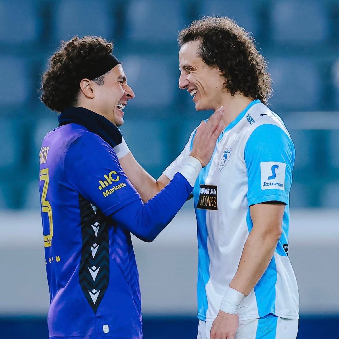 隐居者丨奥乔亚和大卫·路易斯，在塞浦路斯碰面了。41岁的奥乔亚目前效力于塞浦路斯