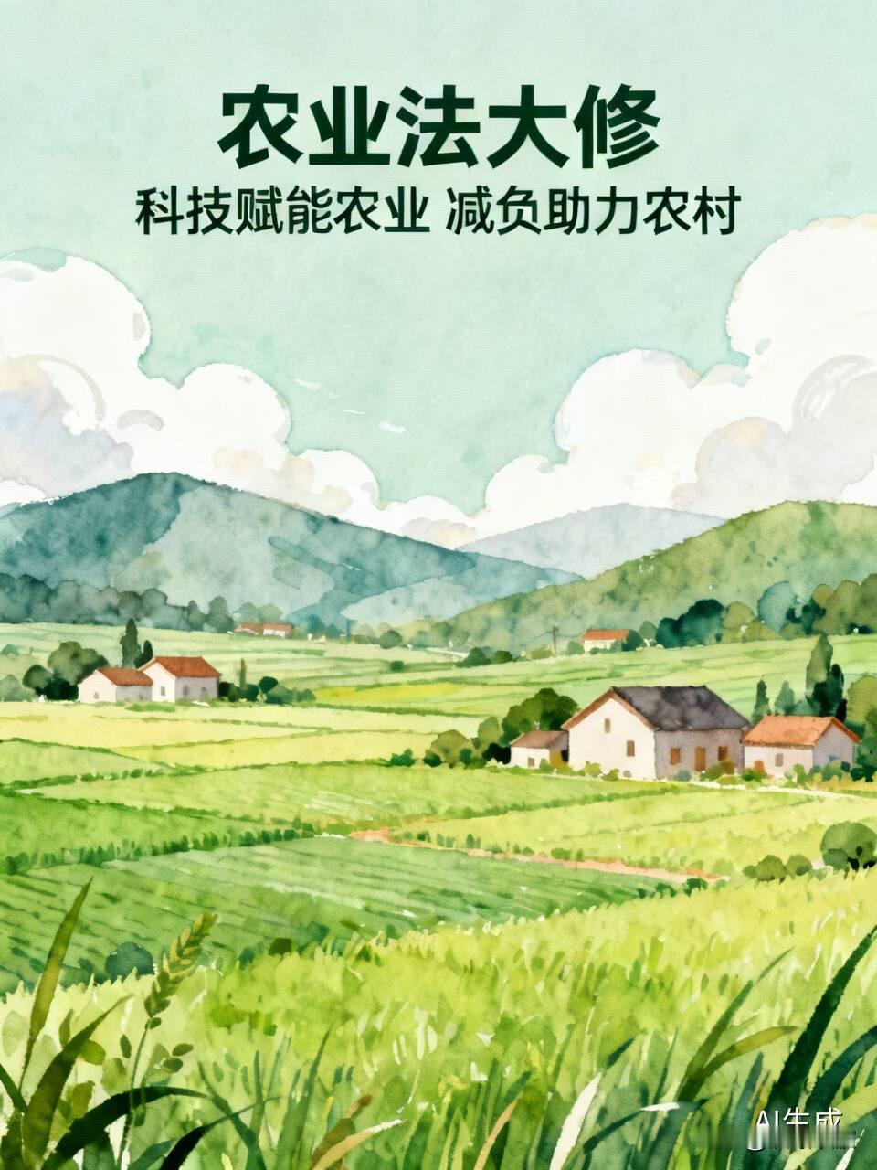 农业法要大修！国家要给农民上“四件套”，种地也能玩转高科技，村里还要减负了

 