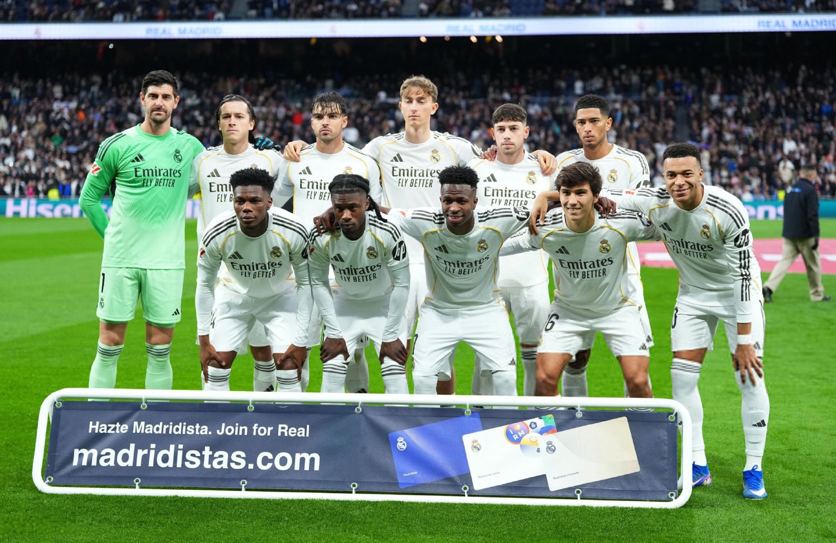 本场比赛首发合影西甲联赛 皇马vs莱万特 halamadrid