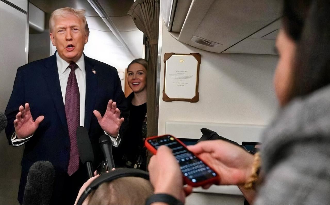 急了，美国喊话中国 
当地时间1月22日，特朗普在空军一号上对记者们表示：我期待