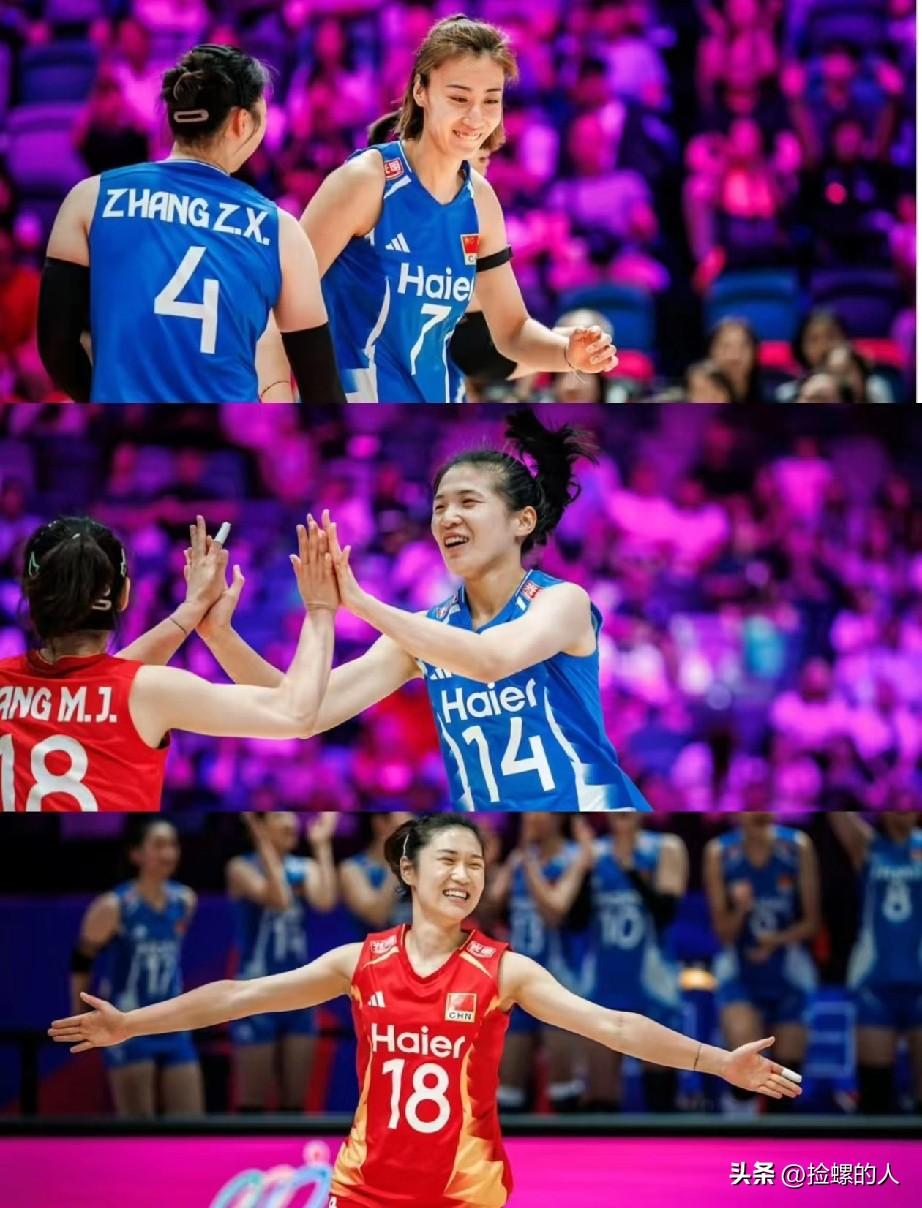 7月9日晚，2026年世界女排联赛中国香港站，中国女排3-0战胜乌克兰女排。三局