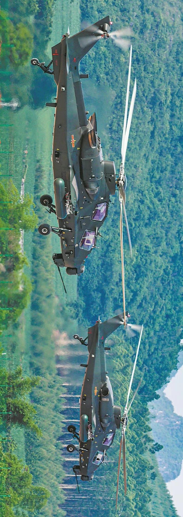 直-10“霹雳火”武装直升机高清无水印图，陆军航空兵界的小甜甜，拿走不谢[机智]