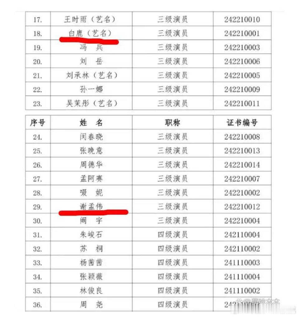 白鹿学历现在关注点不是白鹿的学历而是白鹿明明不符合条件却通过了三级演员的评审（相