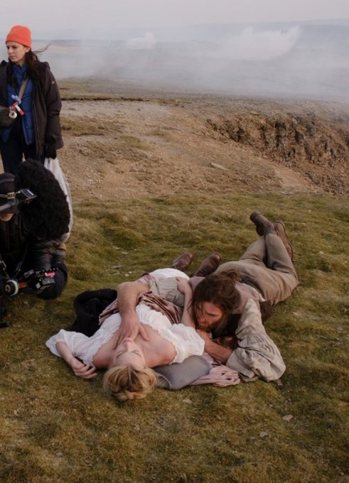 《呼啸山庄》片场照 