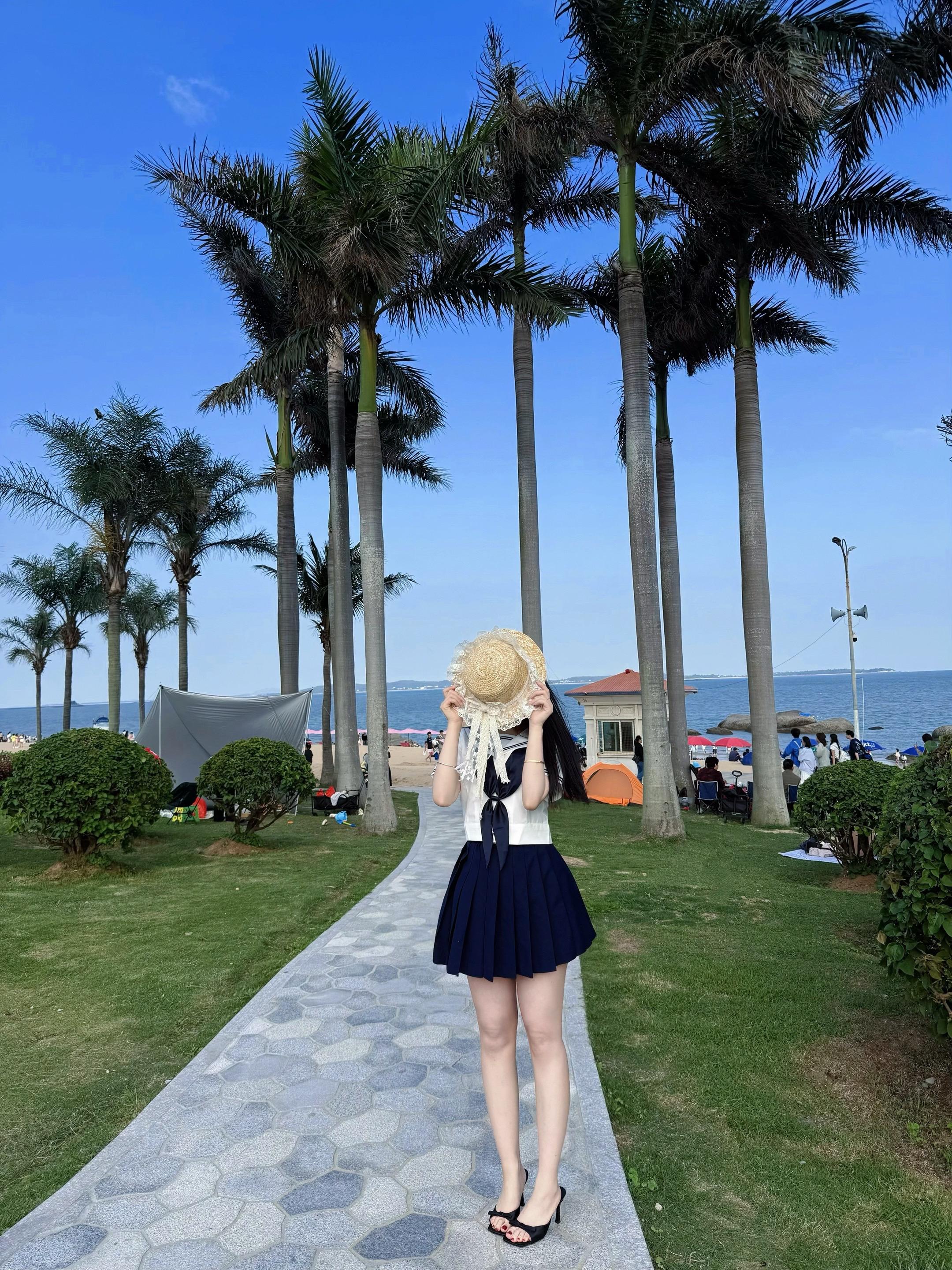 海边 椰树 jk制服
