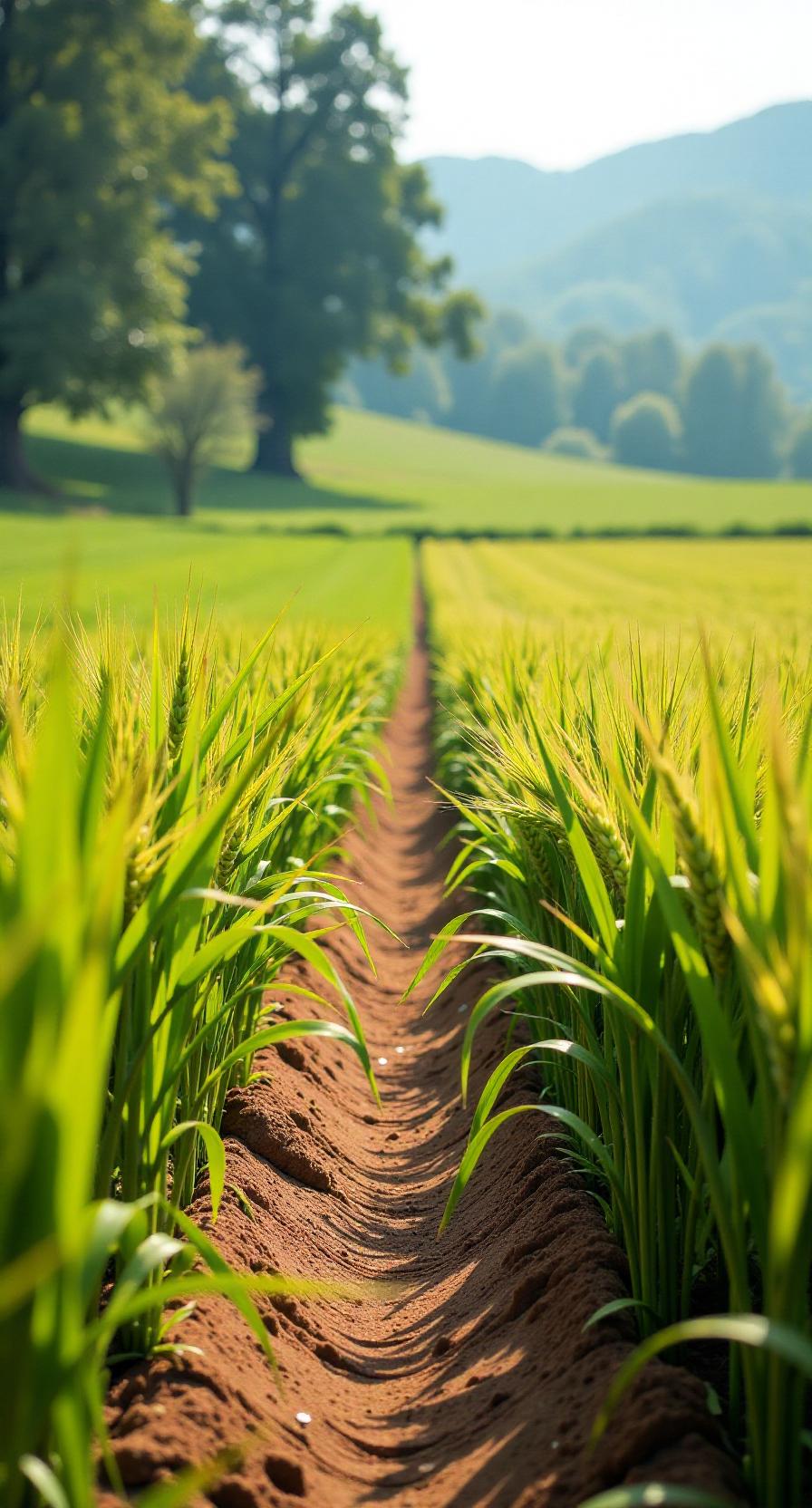 赏析：这幅下联“秋收万担粮”与上联“春播千亩稻”相呼应，描绘了从春播到秋收的完整