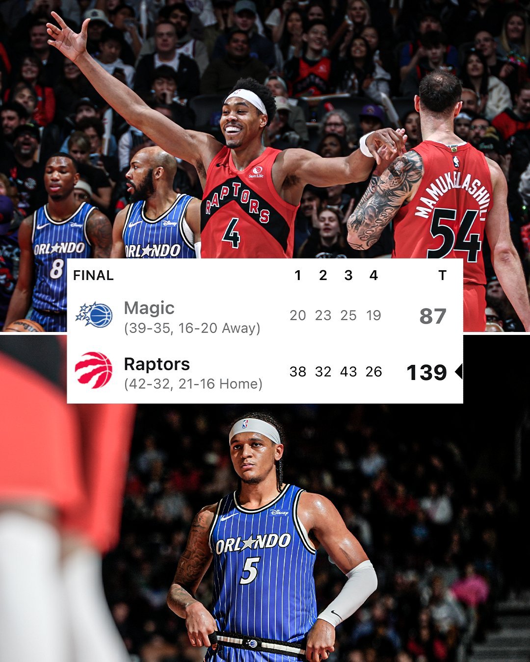 今天魔术0-31也创造了NBA的零封高潮纪录最后输了52分创魔术队史纪录27失误